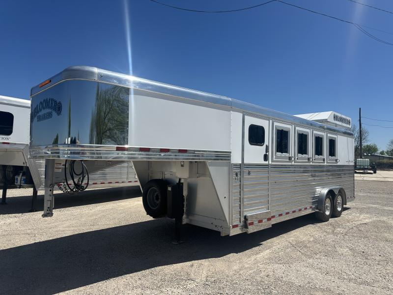 2020 Bloomer 4 Horse Stock Combo Trainer Tack Horse Trailer - Image 3
