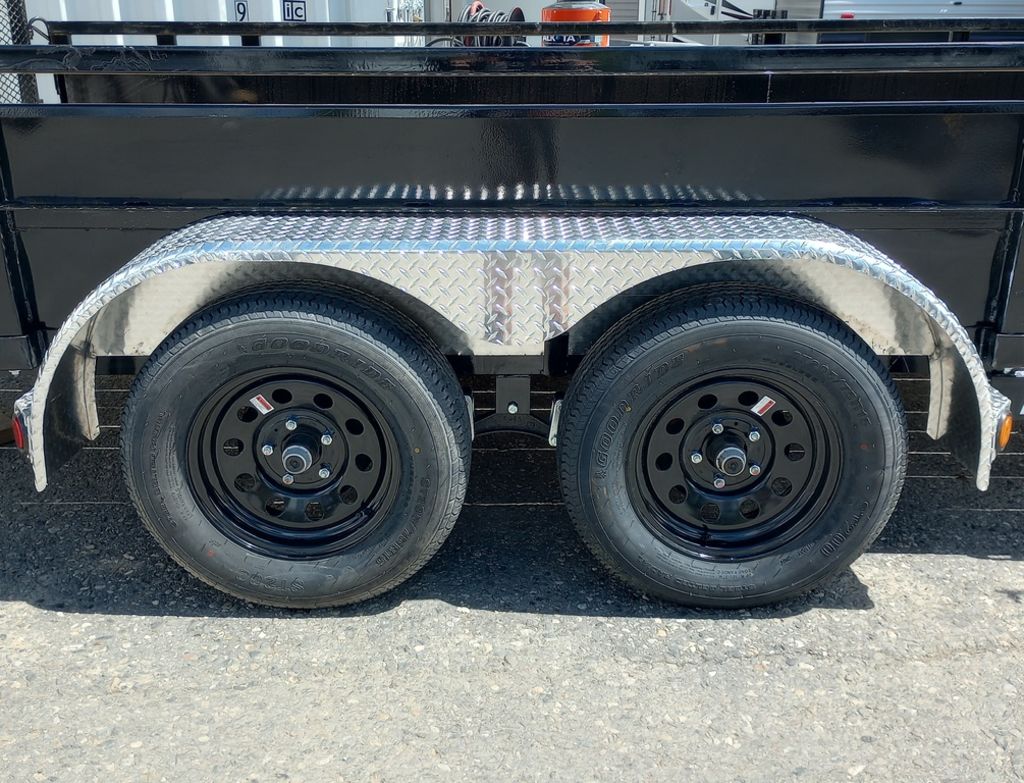 2024 PJ Trailers 7×14 7K Powder Coated Open Utility w/Rear Ramp Gate, Solid Metal Side Walls - Image 9