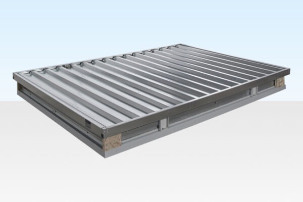 3M X 2.1M Flat Pack Storage Container – Galvanised - Image 5