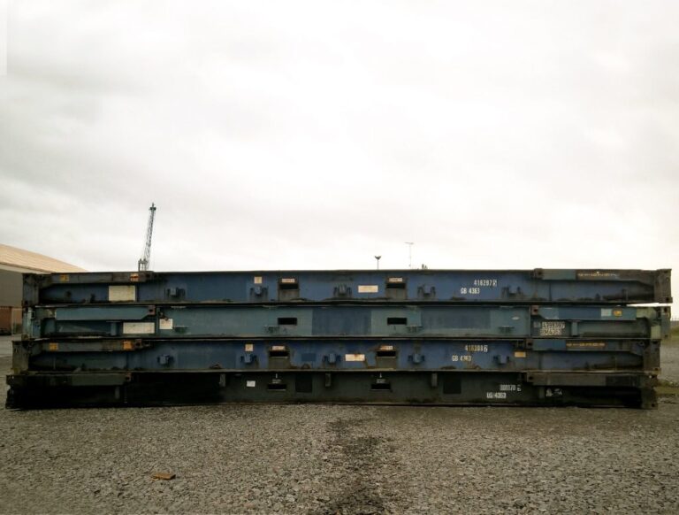 40ft x 8ft Used Shipping Container – Flat-Rack - Image 3