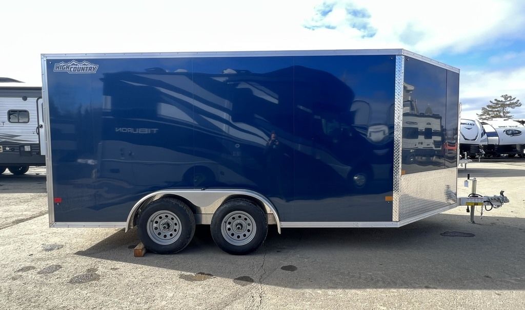 2023 High Country 7.5×14 Aluminum 2/3-Place Drive In/Out w/Tapered Ramp Doors