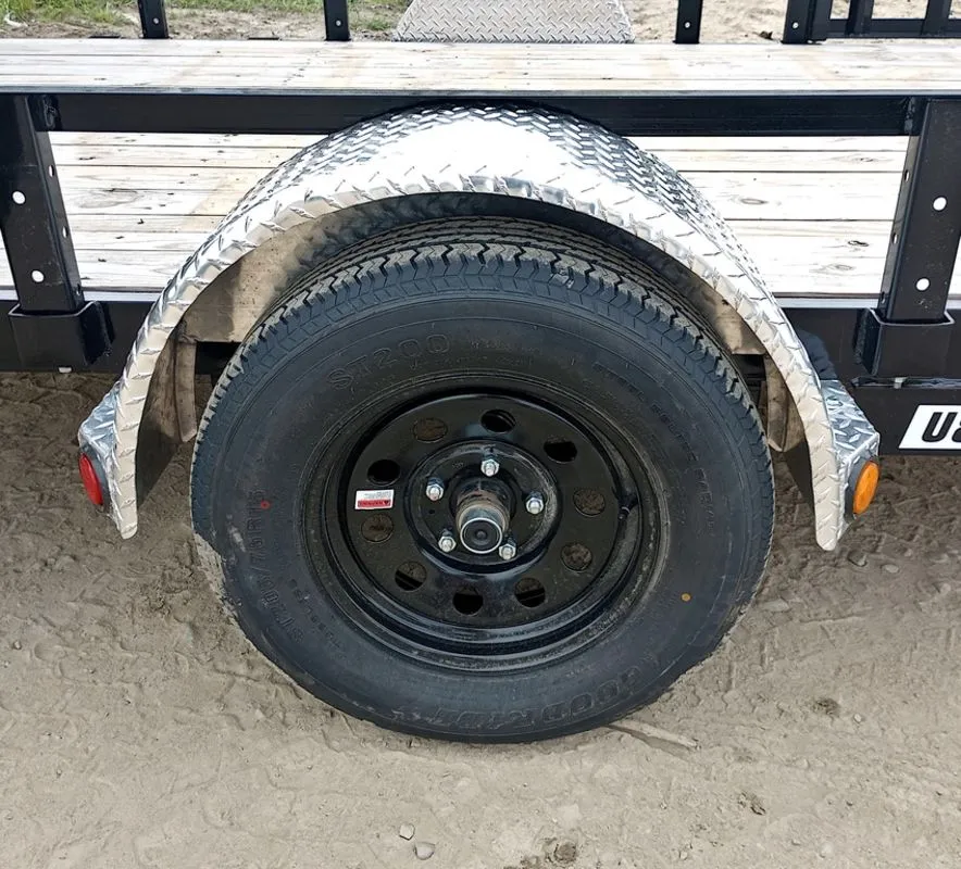 2024 PJ Trailers 7×14 Powder Coated Open Utility w/Rear Ramp Gate, ATV Side Loading Ramps - Image 8