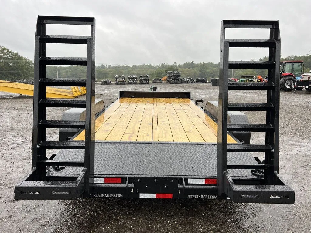 2024 Rice Trailers 7×16 10K Equipment Hauler w/D-Rings, Spare Mount, & Toolbox - Image 10