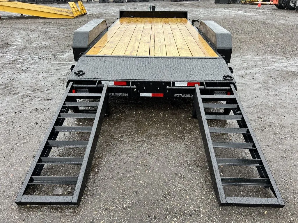 2024 Rice Trailers 7×16 10K Equipment Hauler w/D-Rings, Spare Mount, & Toolbox - Image 13