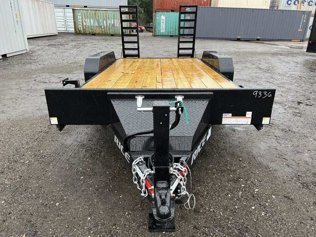 2024 Rice Trailers 7×16 10K Equipment Hauler w/D-Rings, Spare Mount, & Toolbox - Image 8