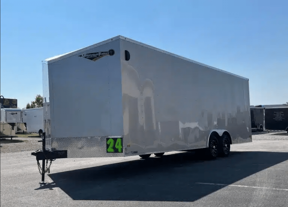 Enclosed Car Hauler 2026 24ft. Hero w/Heavy Duty Ramp Door & Aluminum ...