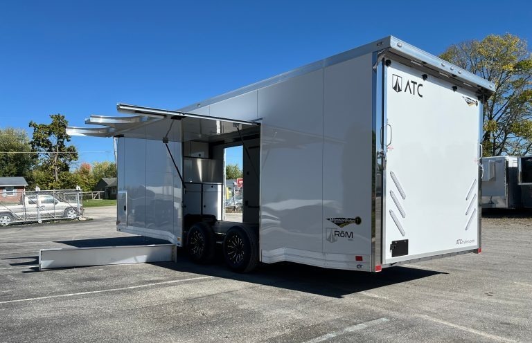 Enclosed ATC Car Trailer 2026 24ft. Aluminum ROM 550 w/Large Escape Door & LifeTrac 4994 - Image 4