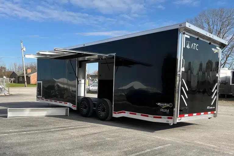 Enclosed ATC Car Trailer 2026 28ft. Aluminum ROM 550 w/LifeTrac & Large Escape Door 5951 - Image 4